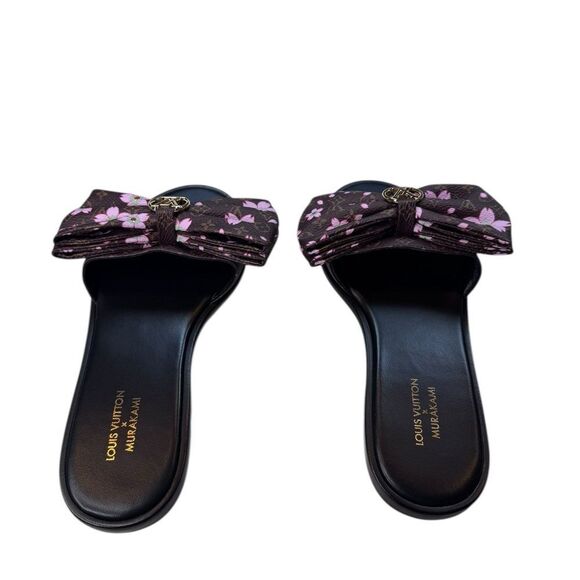 NWT Louis Vuitton x Murakami Lily Flat Mules (35/5) - Picture 8 of 9